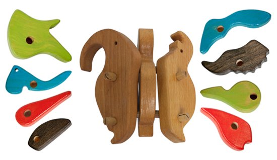 Animal Toy - Beaver;s Wooden Animals Toys